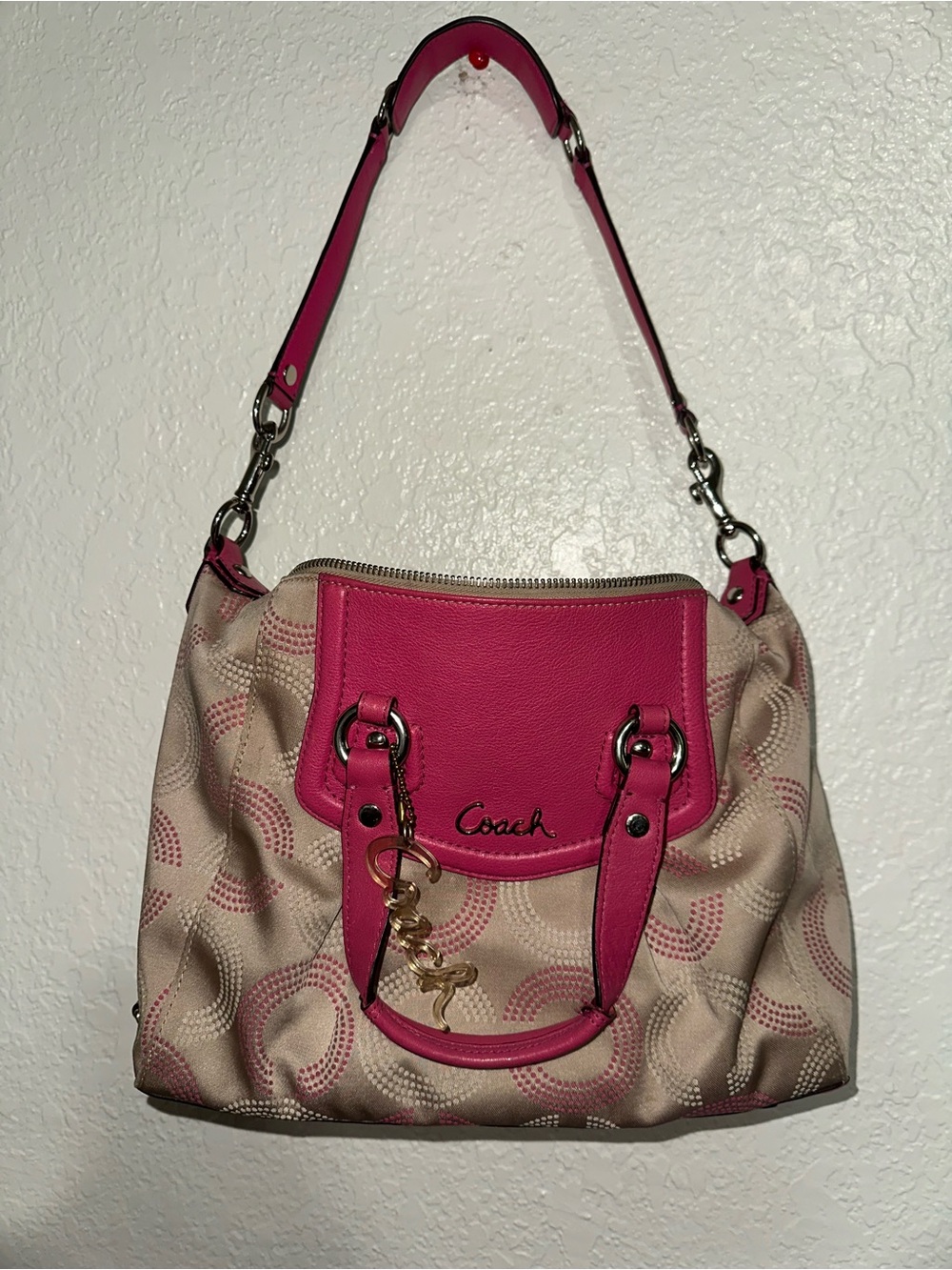 Coach Ashley Dotted Op Art Satchel